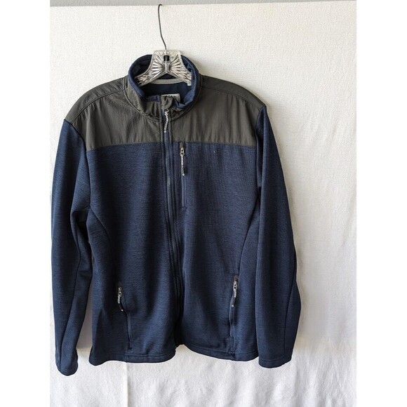 Orvis Bonded Mesh Full Zip Lightweight Coat Blue and Gray Men's Size Medium